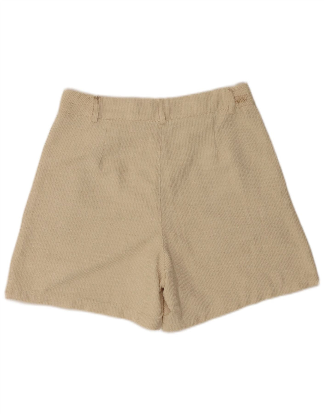 Benetton Womens Corduroy Shorts UK 12 Medium W28 Beige Polyester