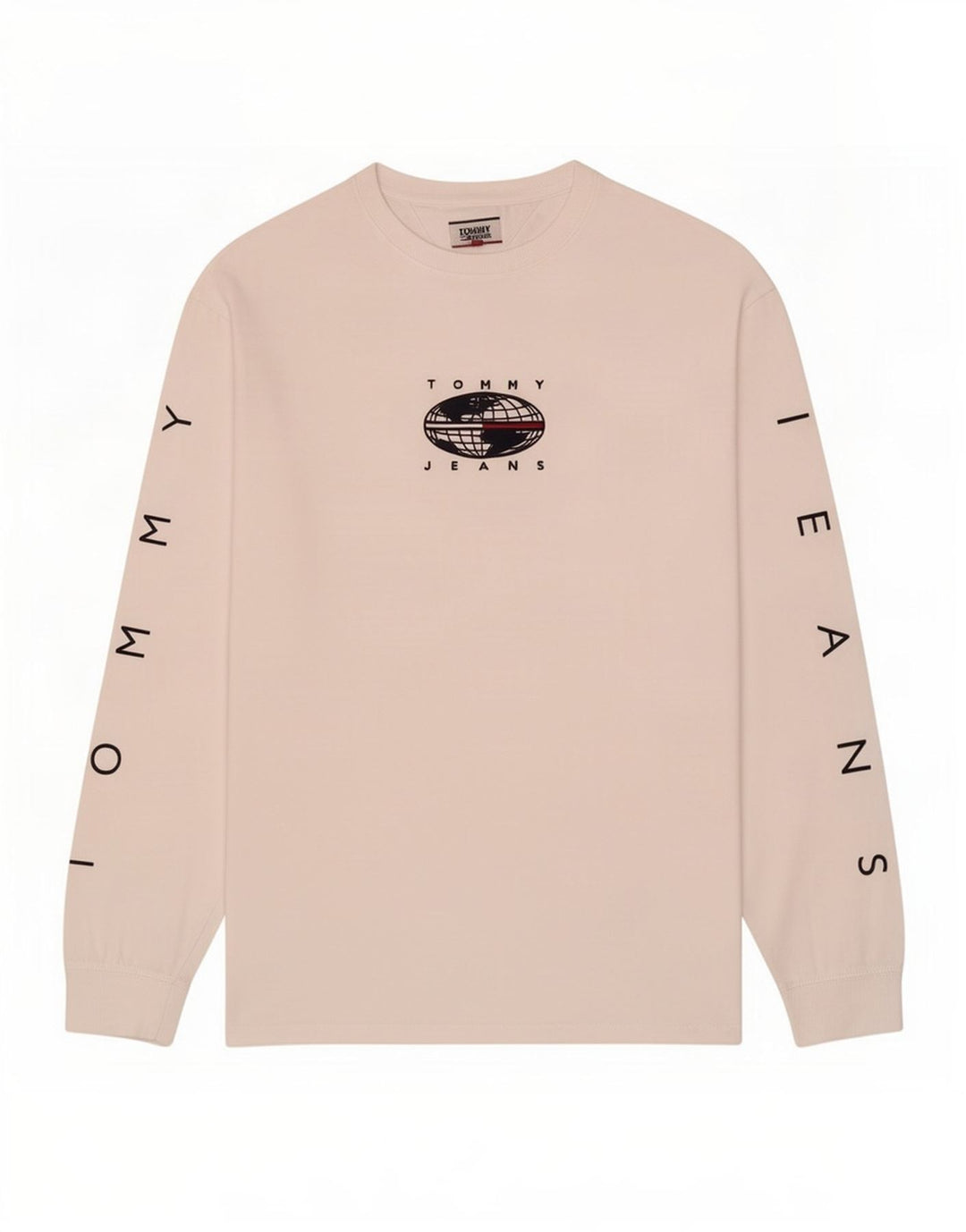 Tommy Hilfiger Herre Grafisk Top Langærmet XL Hvid Bomuld