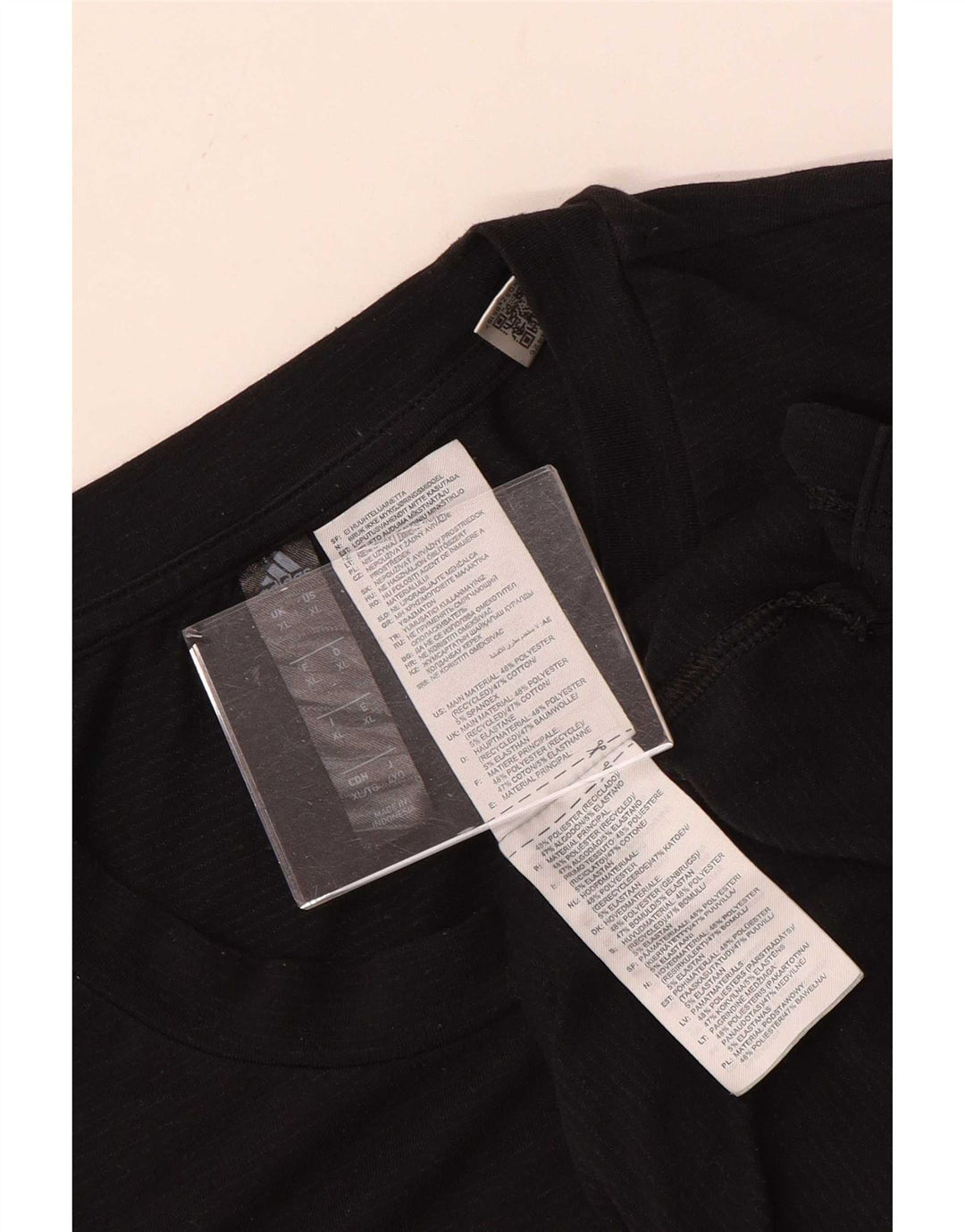 Adidas Kortærmet Herre T-Shirt Top XL Sort Polyester