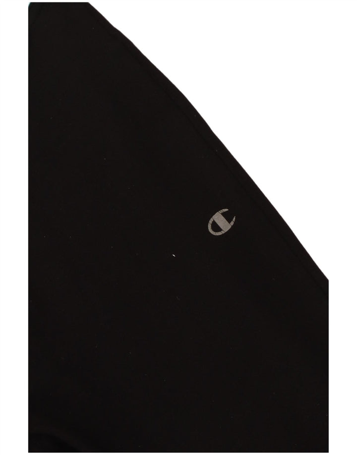 Champion Womens Leggings UK 10 Small Black Colourblock Polyester