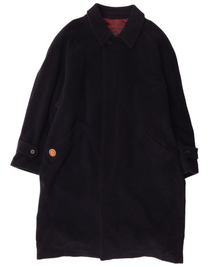 TRUSSARDI JEANS Overfrakke til mænd UK 42 XL Marineblå Uld