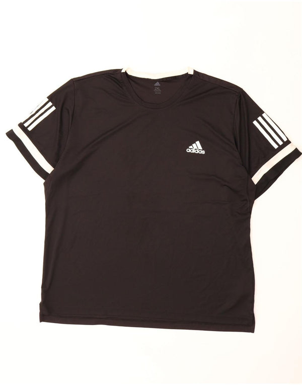 ADIDAS Herre Climacool T-Shirt Top 2XL Sort Polyester