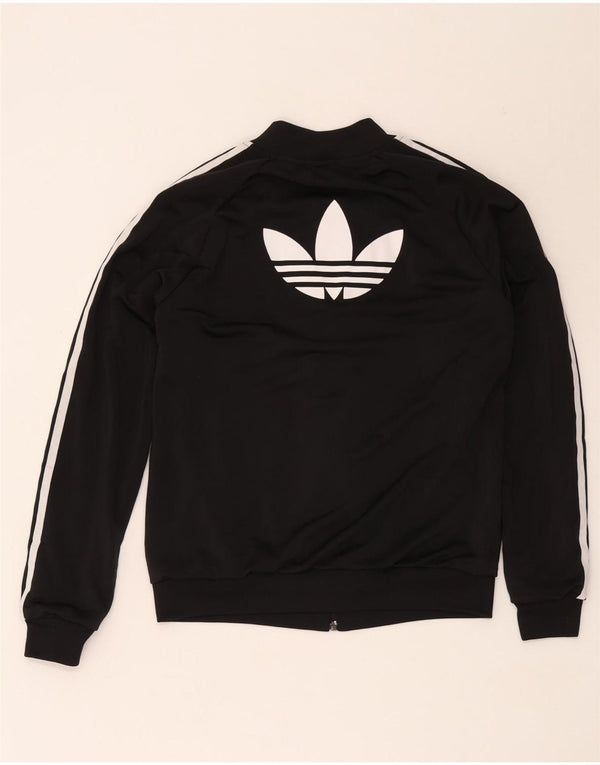 Adidas Grafisk træningsdragt topjakke til kvinder UK 12 Medium Sort
