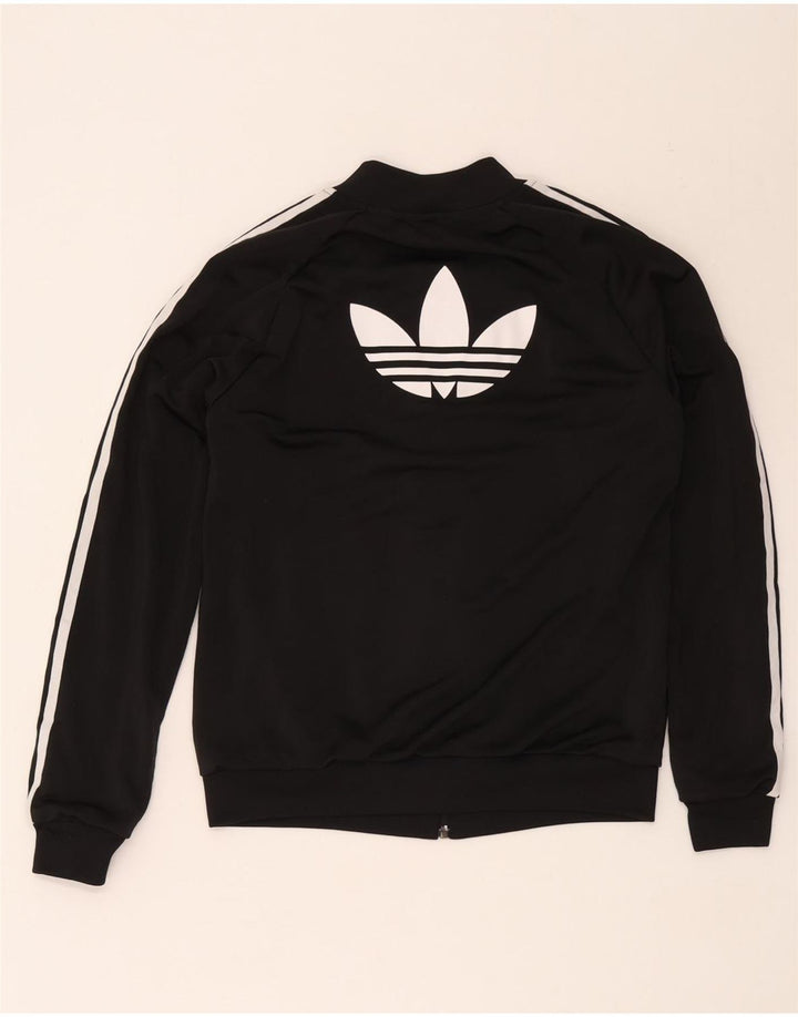 Adidas Grafisk træningsdragt topjakke til kvinder UK 12 Medium Sort