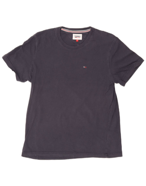 Tommy Hilfiger Dame T-Shirt Top UK 14 Medium Navy Blue Bomuld