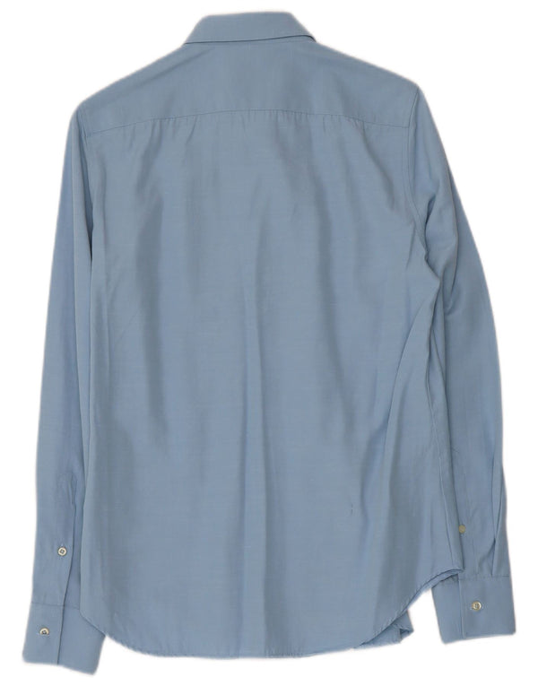 VINTAGE Dameskjorte UK 12 Medium Blue