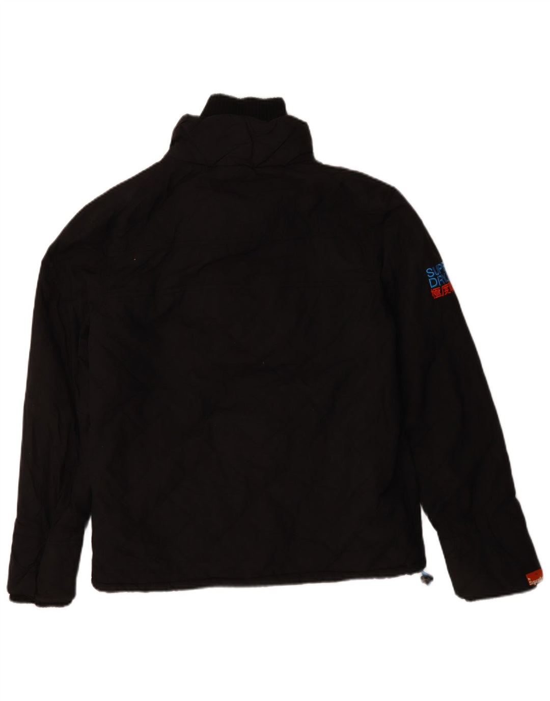 Superdry Herre Windcheater Windbreaker Jacket UK 40 Large Black Modern