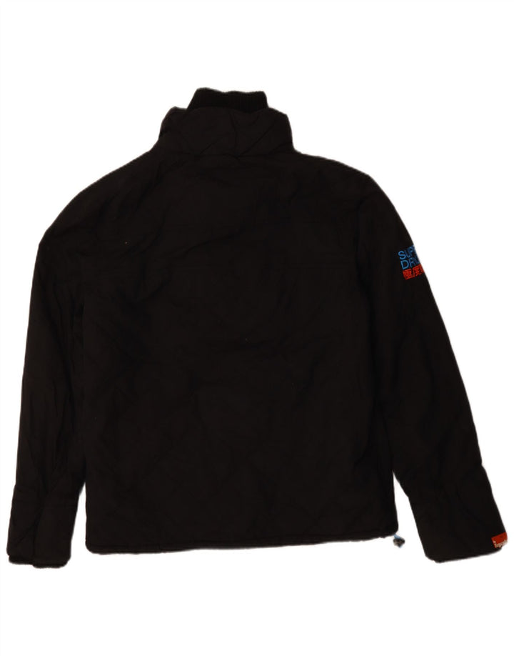 Superdry Herre Windcheater Windbreaker Jacket UK 40 Large Black Modern