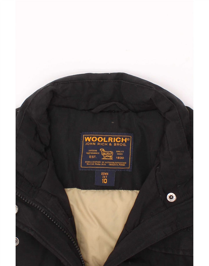 Woolrich drenge polstret jakke 9-10 år sort bomuld