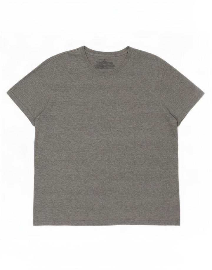 Tommy Hilfiger Herre T-shirt Top Medium Grey Flecked Bomuld