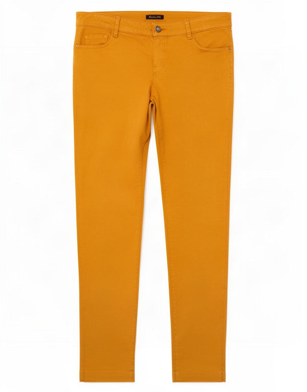 Massimo Dutti Dame Skinny Casual Bukser EU 40 Medium W30 L28 Gul