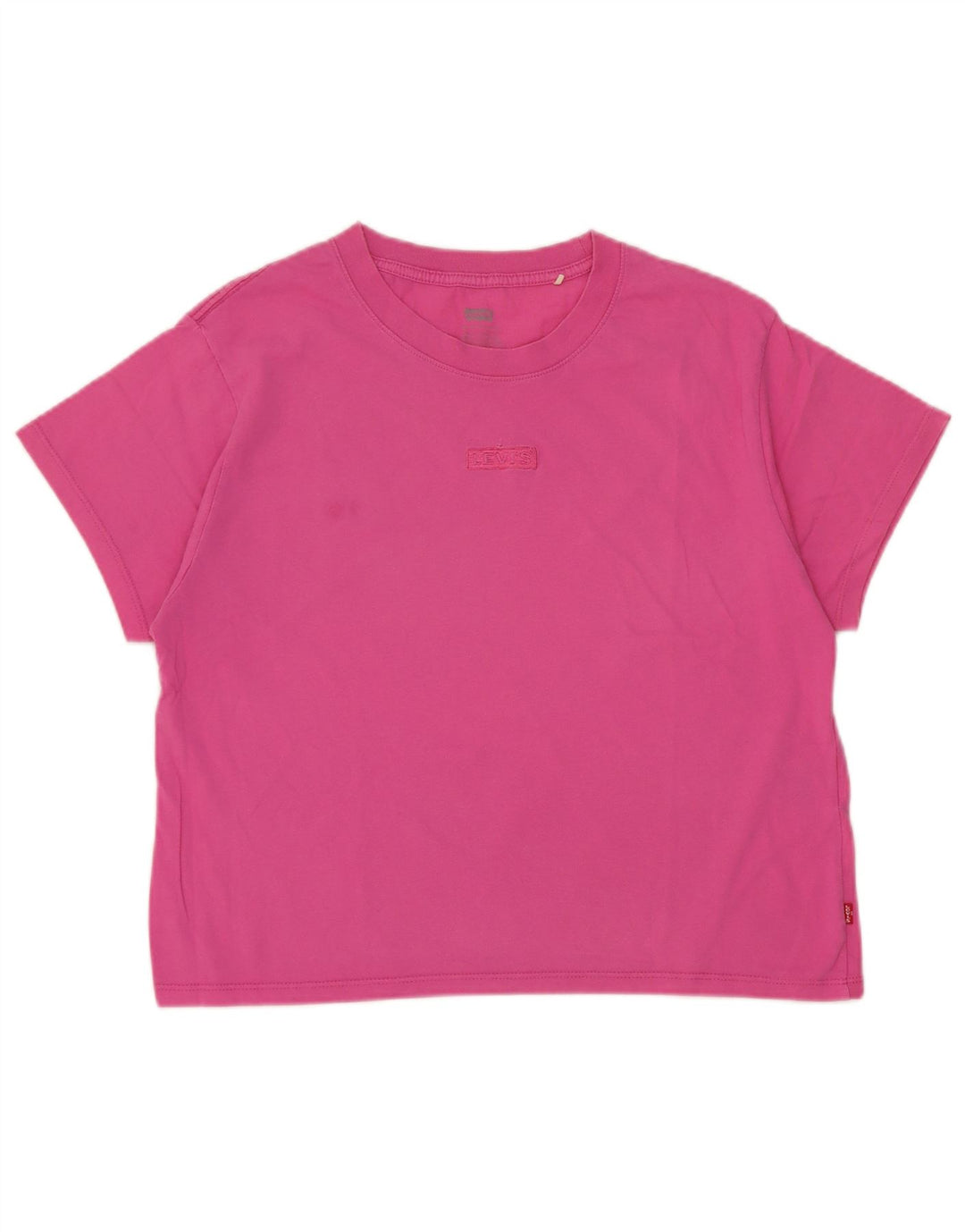 Levi's Womens Crop Oversized T-Shirt Top UK 6 XS Pink