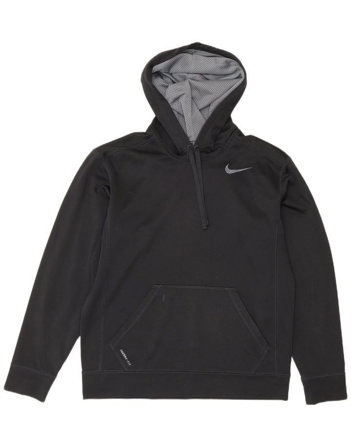 Nike Herre Therma-Fit hættetrøje Jumper Medium Sort Polyester