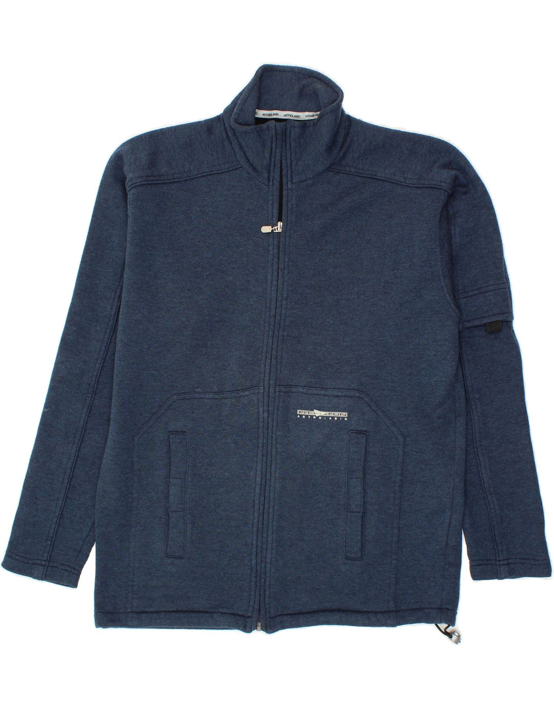 ASTROLABIO Mens Tracksuit Top Jacket Small Navy Blue Acrylic Vintage Astrolabio and Second-Hand Astrolabio from Messina Hembry 