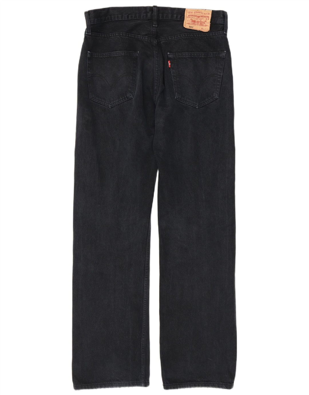 LEVI'S Herre 501 Straight Jeans W32 L32 Marineblå Bomuld