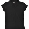 LOTTO Womens Polo Shirt UK 18 XL Black Cotton | Vintage Lotto | Thrift | Second-Hand Lotto | Used Clothing | Messina Hembry 