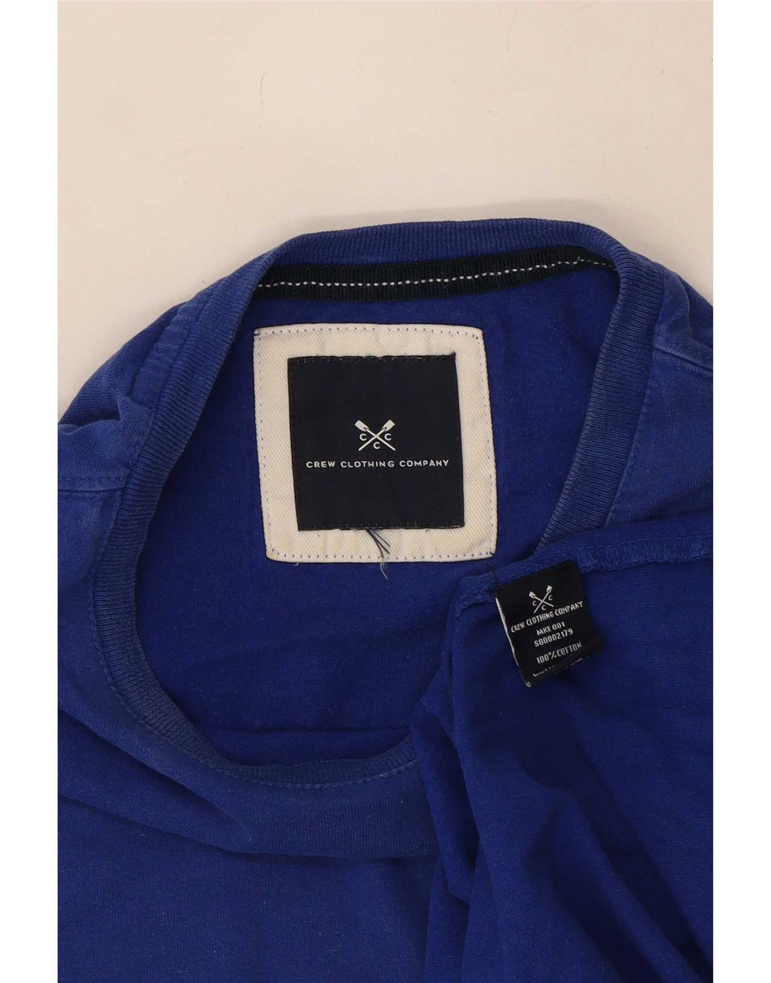 Crew Clothing Herre T-Shirt Top Medium Blue
