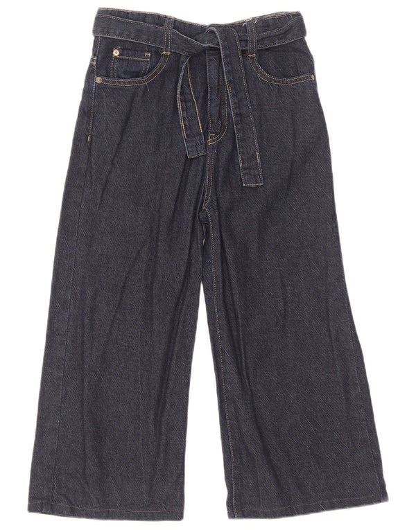 Benetton Girls Avril Jeans med brede ben 10-11 år XL W26 L19 Marineblå
