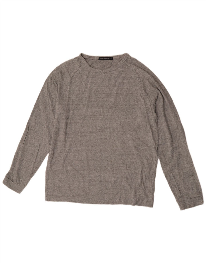 French Connection Herre Top Langærmet Medium Grey Flecked Bomuld