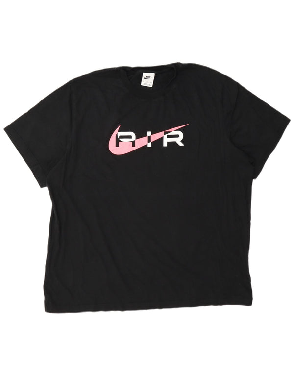 Nike grafisk T-shirt top til mænd 2XL sort bomuld