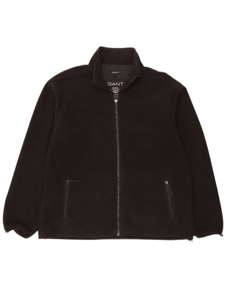 Gant Herre Liner Fleecejakke UK 40 Stor Sort Polyester