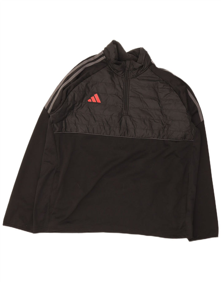 Adidas Herre Aeroready Pullover Træningsdragt Top Jakke 2XL Sort Polyester