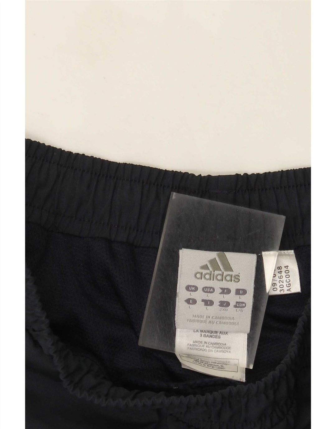 Adidas Herre træningsdragt Bukser Joggers Large Navy Blue Stribet Polyester