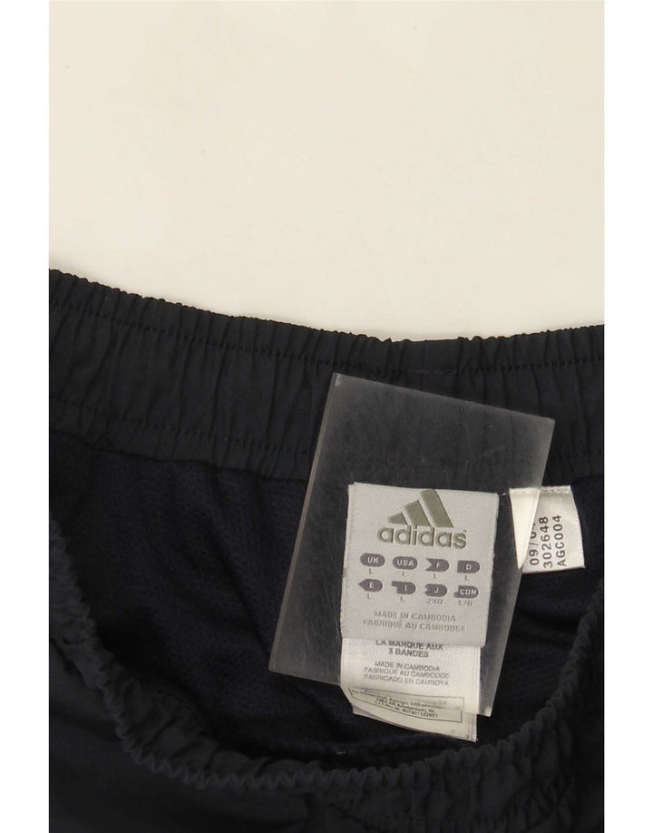 Adidas Herre træningsdragt Bukser Joggers Large Navy Blue Stribet Polyester