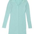 Zara Womens Longline Cardigan Sweater UK 14 Large Blue Viscose