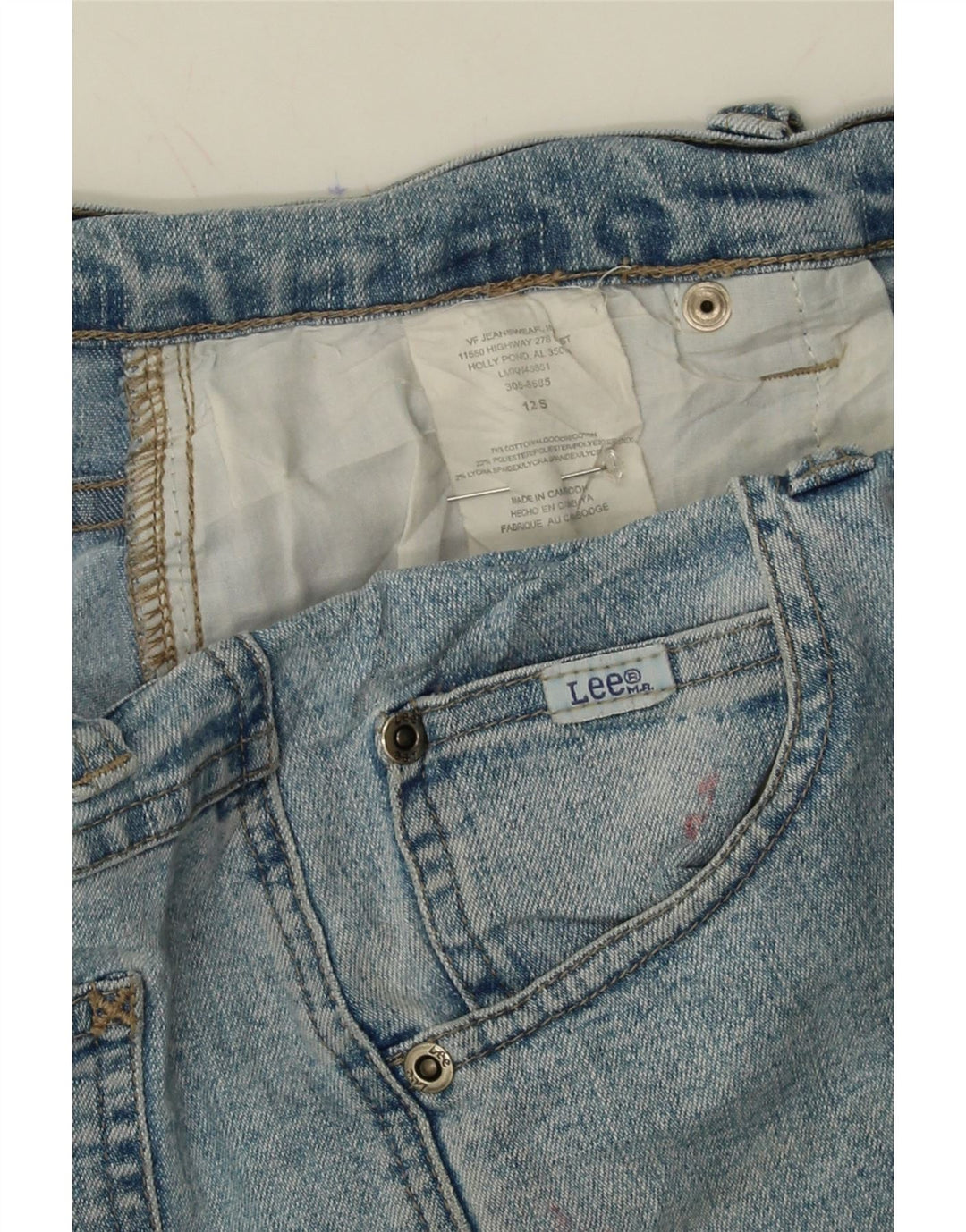 LEE Womens Straight Jeans US 12 Large W34 L30 Blue Cotton Vintage Lee and Second-Hand Lee from Messina Hembry 