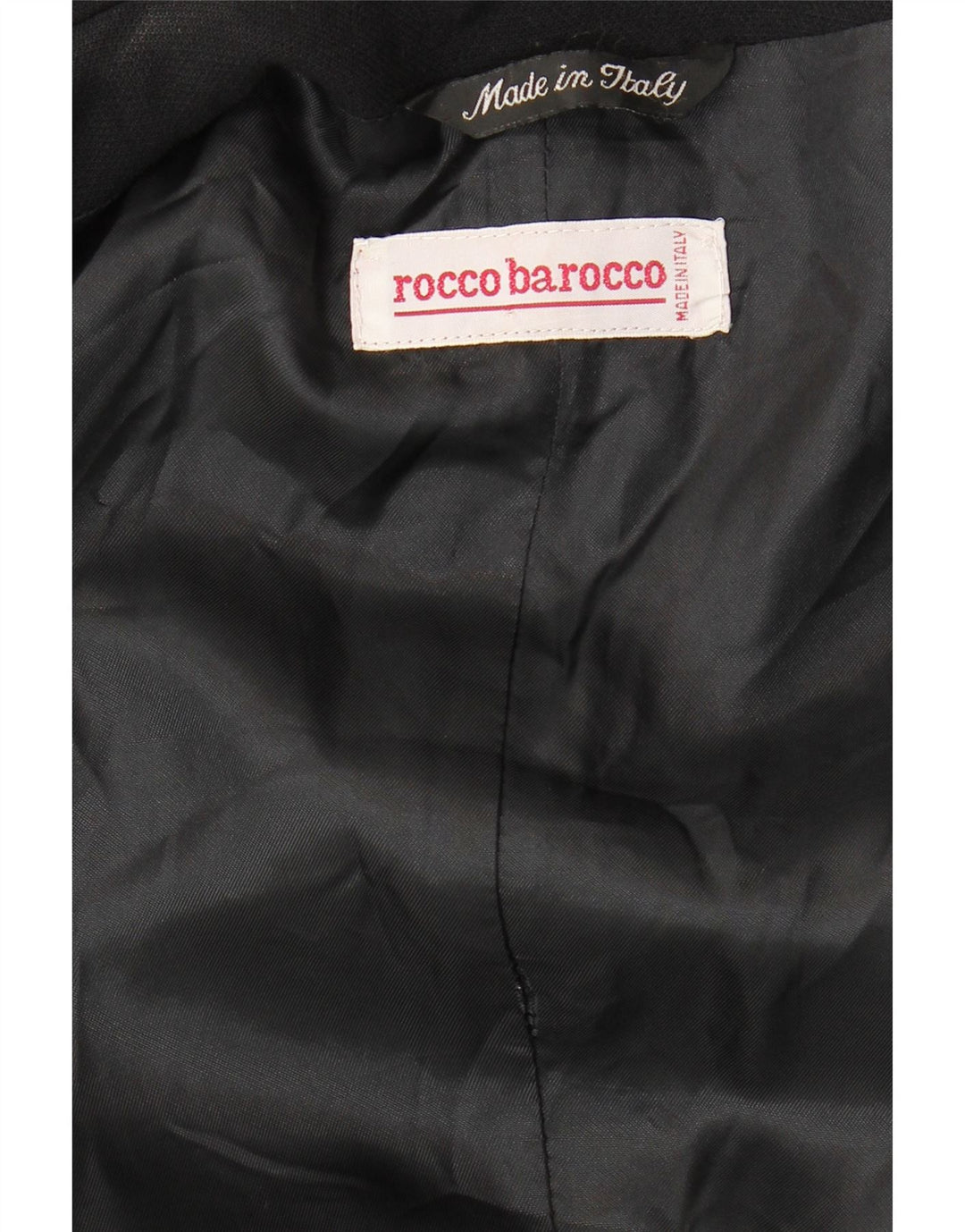 Roccobarocco Dame Longline 3 Button Blazer Jacket UK 16 Large Black