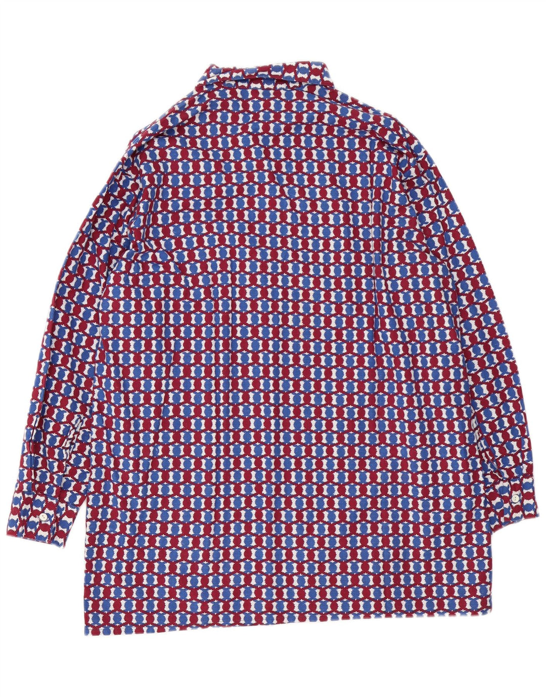 Vintage herreskjorte stor flerfarvet geometrisk