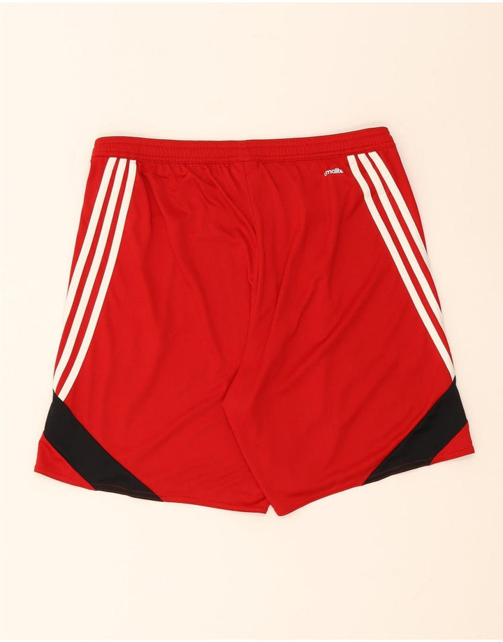 Adidas Herre Climalite Sportshorts Store Røde Colourblock Polyester