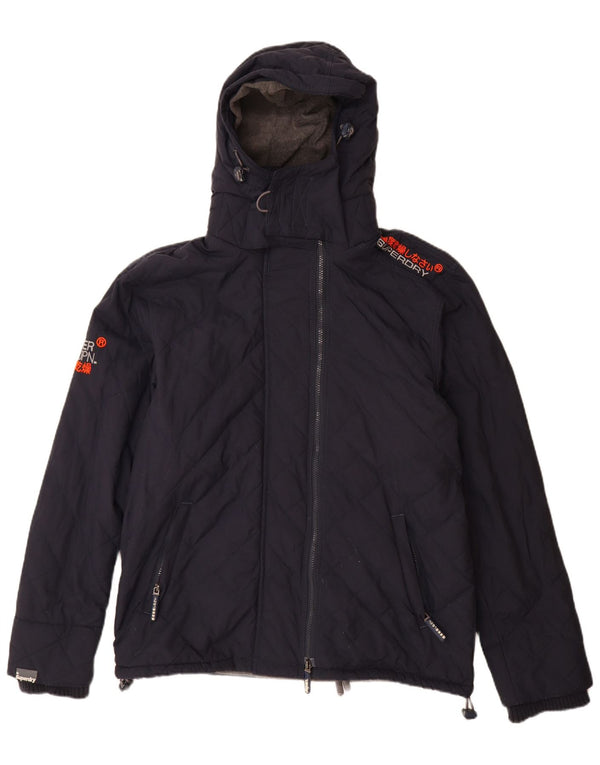 Superdry Herre Windcheater Grafisk Windbreaker Jacket UK 44 2XL Navy Blue