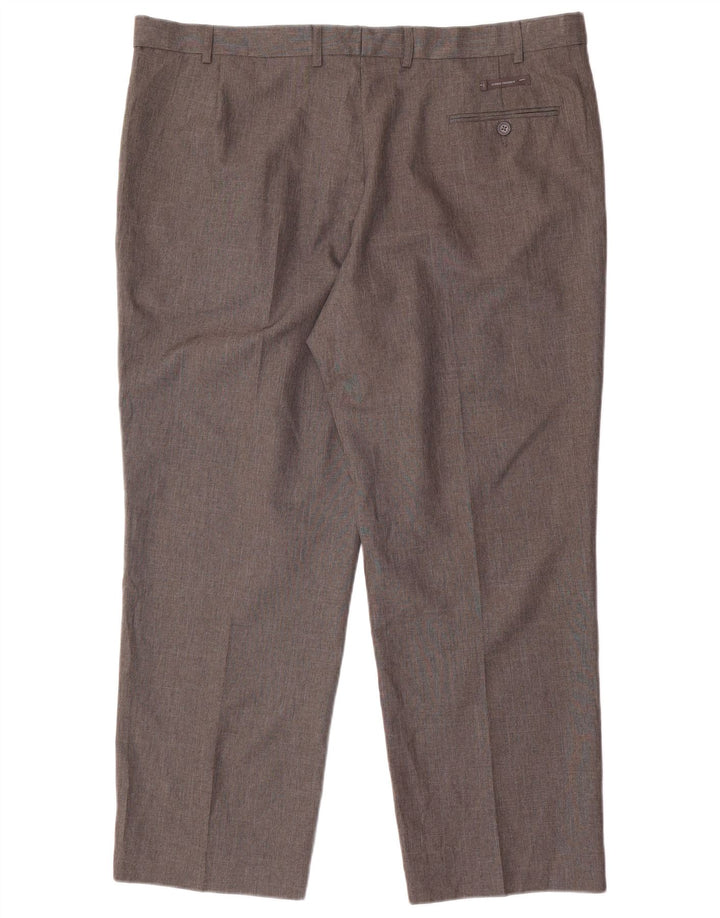Marks & Spencer Herre Regular Fit Suit Bukser W42 L29 Grå polyester