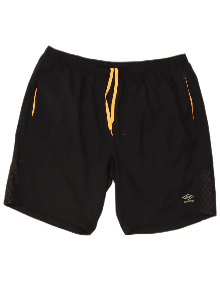 UMBRO Mens Sport Shorts XL  Black Polyester