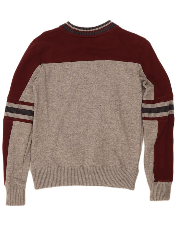 Champion Herre Grafisk Sweatshirt Jumper XS Grå Colourblock Bomuld