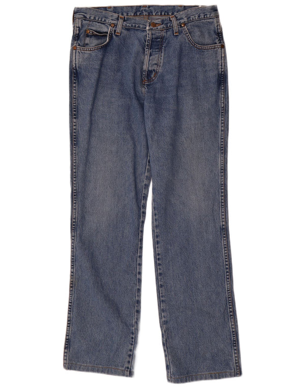 Wrangler Straight Jeans til mænd W32 L32 Blå