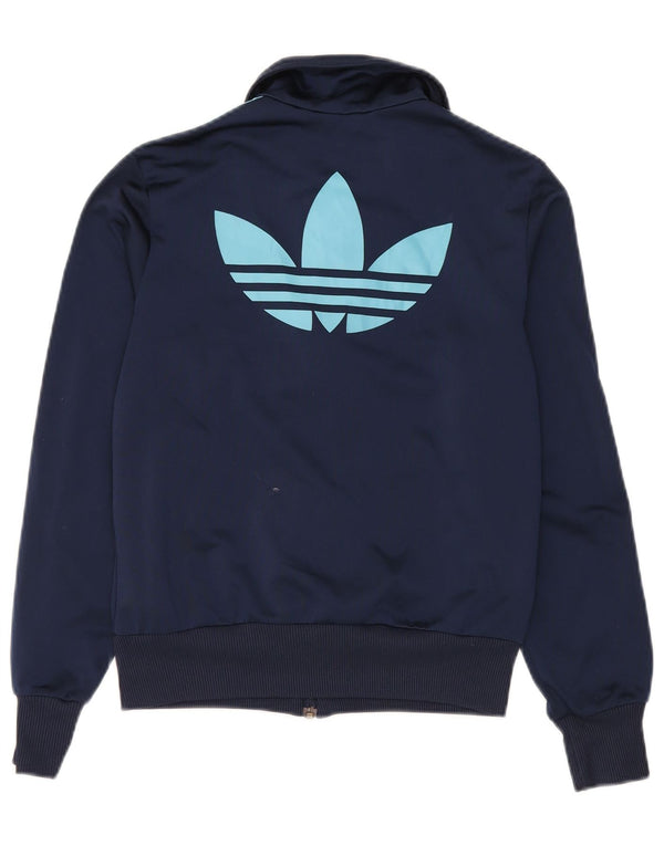 Adidas Grafisk træningsdragt topjakke til kvinder EU 38 Mellem marineblå polyester