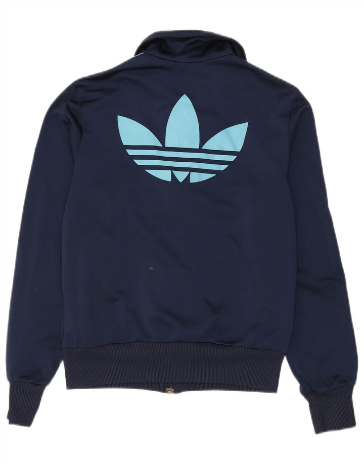 Adidas Grafisk træningsdragt topjakke til kvinder EU 38 Mellem marineblå polyester