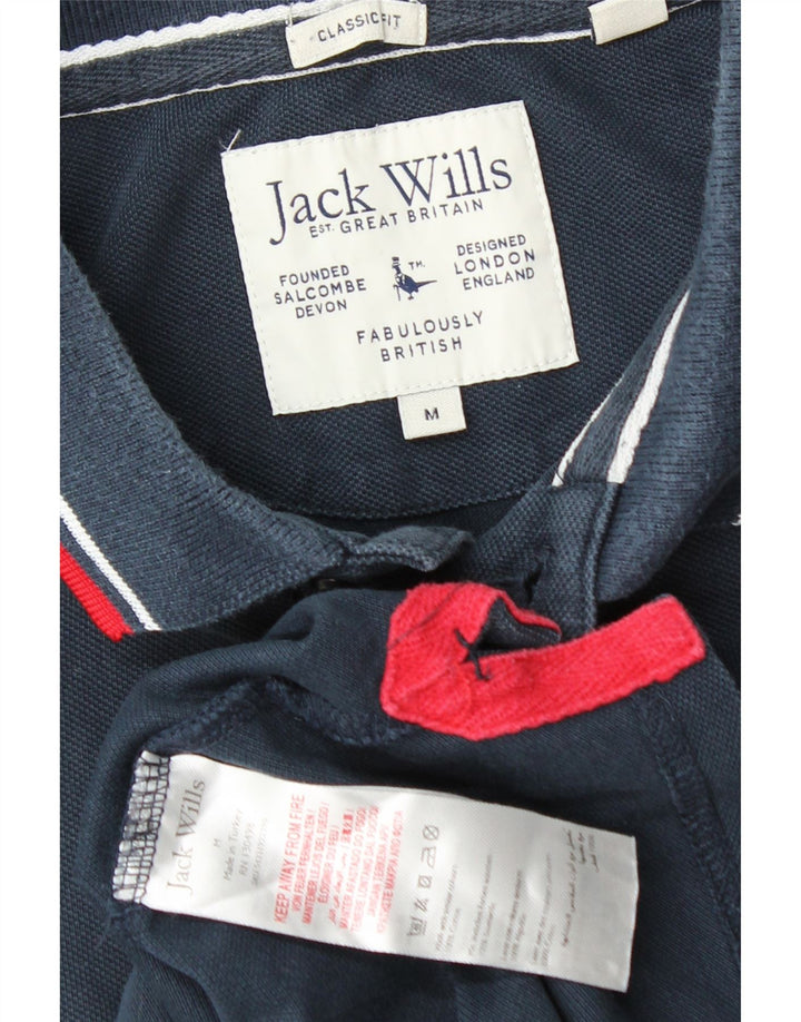 Jack Wills Herre klassisk pasform poloshirt Medium marineblå bomuld