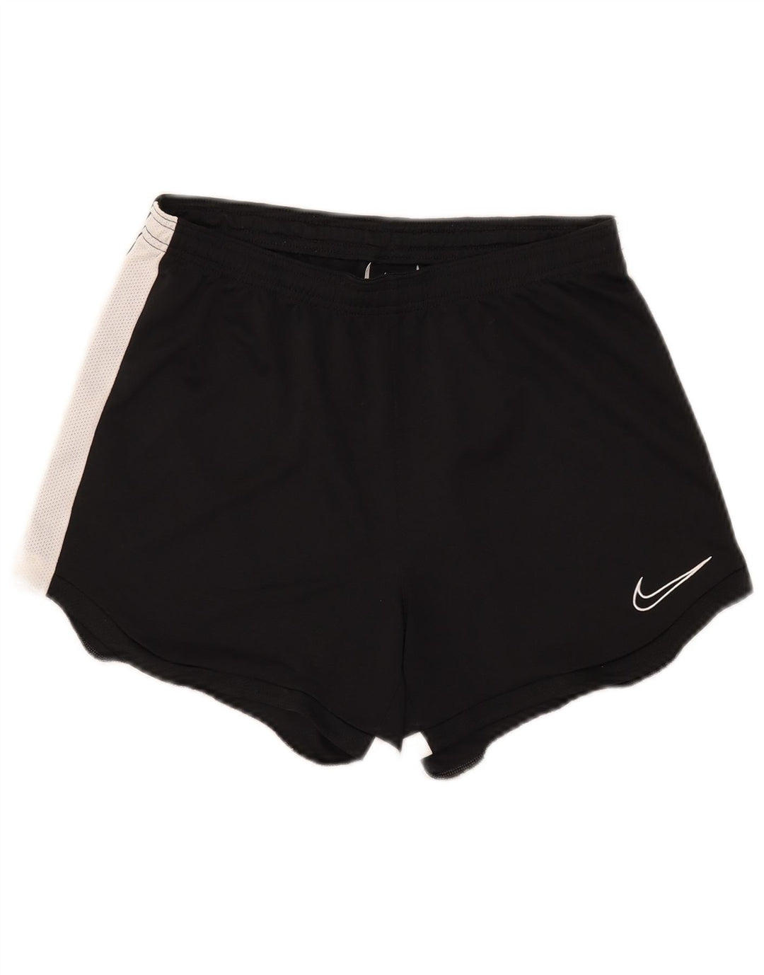 Nike Dame Dri Fit Sports Shorts UK 12 Medium Sort Colourblock Polyester