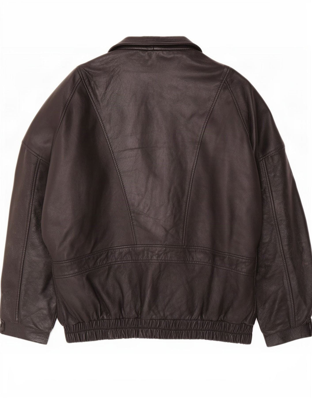Vintage Herre Læderjakke EU 50 Large Sort