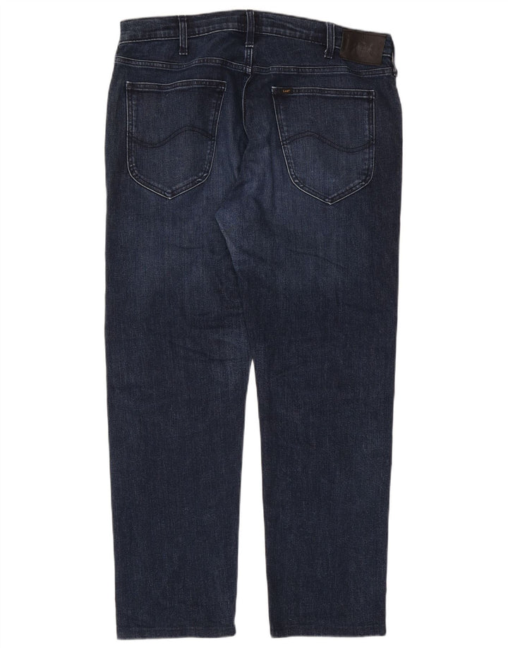 Lee Straight Jeans til mænd W36 L32 blå bomuld