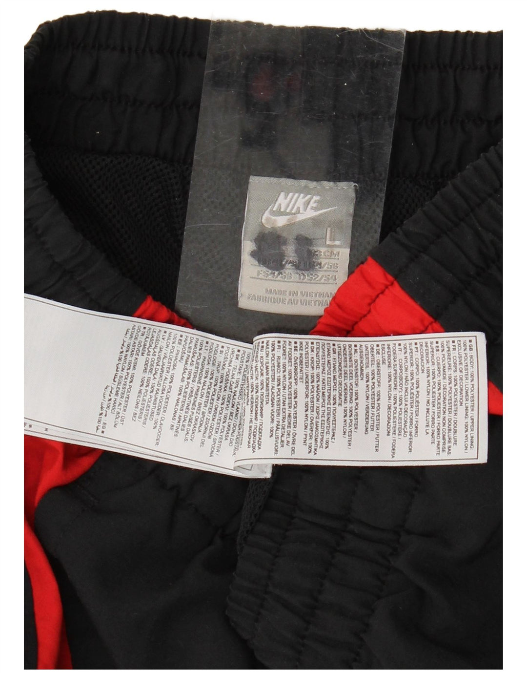 Nike Træningsdragtsbukser til mænd Large Black Colourblock Polyester