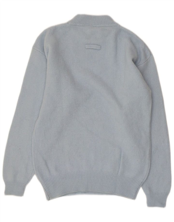 QUEEN OF SABA Womens Turtle Neck Jumper Sweater UK 14 Medium Blue
