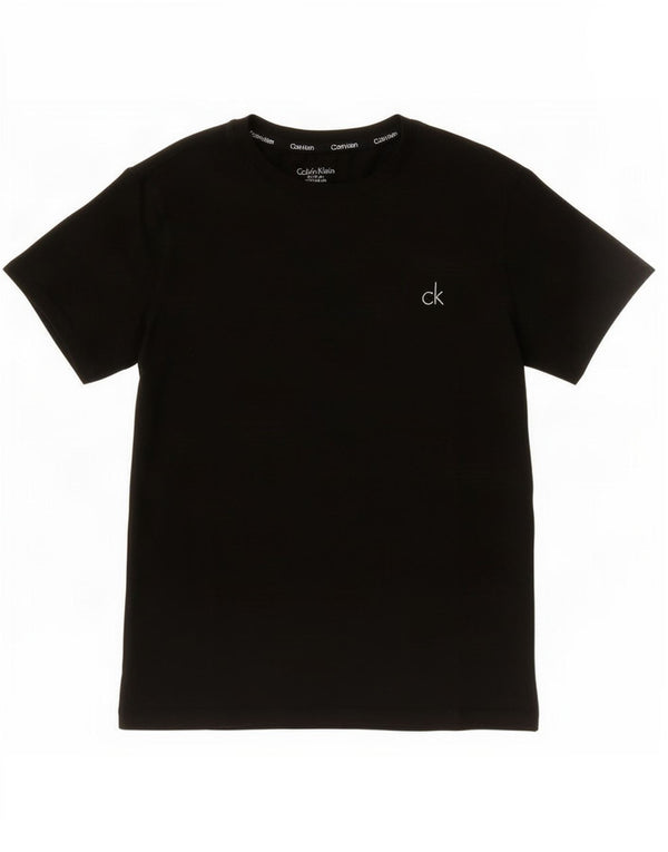 Calvin Klein Pige T-Shirt Top 12-13 År Sort Bomuld