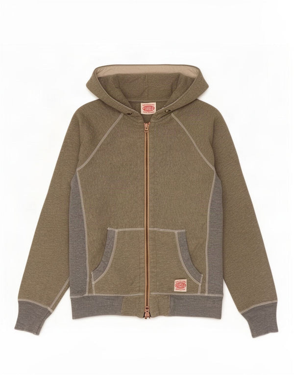 Superdry Hættetrøje med lynlås til mænd Stor grå Colourblock Bomuld