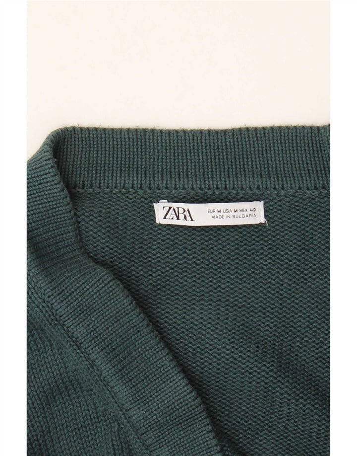 Zara Herre cardigan sweater Medium Grøn