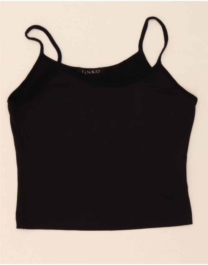 PINKO Womens Cami Top UK 4 XS Black Polyester Vintage Pinko and Second-Hand Pinko from Messina Hembry 